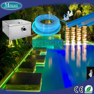 Piscina luces de estrellas de fibra perimetral decorativa con canal de fibra cable de fibra óptica fuente de luz LED - Product Image 1