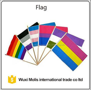 Cheap custom size Combined Bi gender Trans Pan stick rainbow Gay pride Flag - Product Image 1