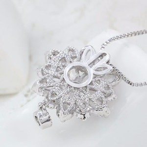 Bijoux Teemi Haute Qualité Mode féminine cou Sexy Hot Sale <span class=keywords><strong>Marquise</strong></span> Cut Zircon princesse fleur collier pendentif Stock - Product Image 4