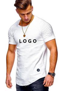 Plain <span class=keywords><strong>Blank</strong></span> <span class=keywords><strong>Oem</strong></span> Logotipo personalizado Diseño Hombre Casual Verano Hombres Camiseta - Product Image 2