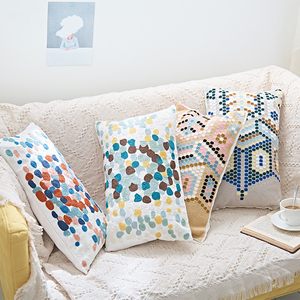 โมเดิร์น 100% ฝ้ายเย็บปักถักร้อยปลอกหมอนสำหรับตกแต่งบ้าน - Product Image 2