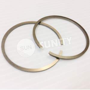 Par de piezas de repuesto para motor de gasolina, anillos de pistón RIK de acero de 2 tiempos - Product Image 1