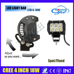 9-32 v 1260lm inundación/viga de punto de la lámpara atv barco del carro campo a través llevó la conducción 4 pulgadas 18 <span class=keywords><strong>w</strong></span> <span class=keywords><strong>led</strong></span> - Product Image 2