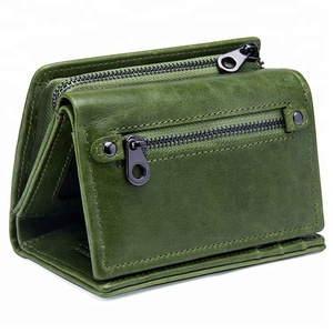 <span class=keywords><strong>Portafoglio</strong></span> <span class=keywords><strong>donna</strong></span> Design corto in pelle <span class=keywords><strong>verde</strong></span> con portamonete Lady <span class=keywords><strong>portafoglio</strong></span> a tre ante per ragazza - Product Image 2