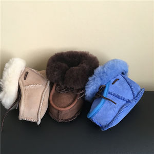 Merino Australiano de piel de oveja de zapatos de bebé recién nacido - Product Image 1