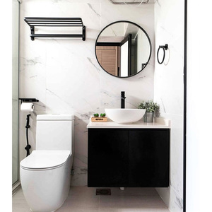 Hangzhou Vermont Modern Vanity <strong>White</strong> Black <strong>Wall</strong> Hang Bathroom Sink <strong>Cabinet</strong> With Basin - Product Image 4