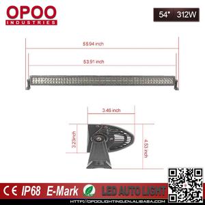Off road 4x4 <span class=keywords><strong>led</strong></span> ışık çubuğu, toptan <span class=keywords><strong>54</strong></span> inç 312 w kavisli 4x4 <span class=keywords><strong>led</strong></span> ışık çubuğu - Product Image 4