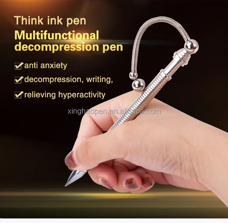 New factory price New Anti-stress metal Fidget pen Decompress Toys Fidget Spinner