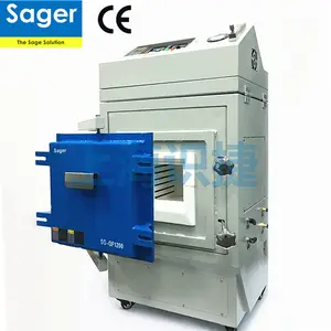 argon atmosphere furnace 1700 degree, vacuum muffle furnace for inert gas temperature 1000-1800 degree