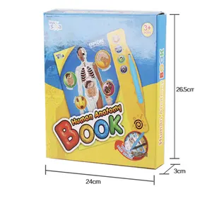 2024 Hochwertiges kunden spezifisches Design Pädagogisches Hardcover Baby Board Book Sound Book für Kinder lernen.