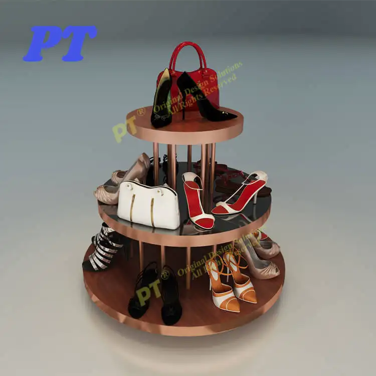 Mode Créatif Botte Chaussures Magasin Autoportant Rotatif Suspendu Présentoir