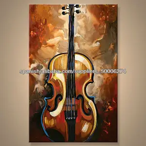 el más reciente de violín hecho a mano de pintura al óleo para la decoración