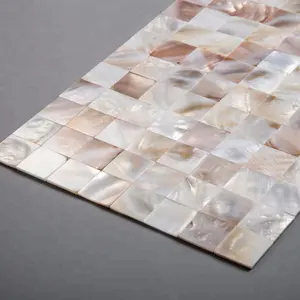 Wall Mosaic Tile Soulscrafts Square Wall Tile Natural Mother Of Pearl Shell Mosaic