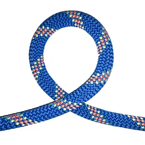 11mm blauw Multicolor zachte nylon gevlochten polyamide kernmantle veiligheid touw] klimmen verpakking redden touw