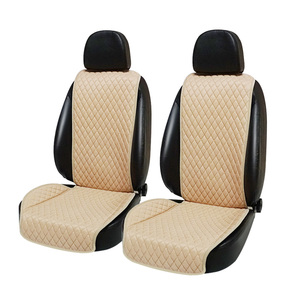 Venta caliente transpirable de verano anti polvo fácil de instalar Lino coche cojines de asiento - Product Image 3