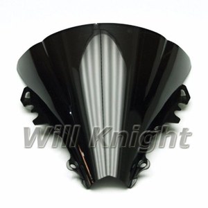Parabrisas de plástico para motocicleta <span class=keywords><strong>Yamaha</strong></span> <span class=keywords><strong>YZF</strong></span> <span class=keywords><strong>R6</strong></span> 2006 2007 ABS, transparente y negro - Product Image 4