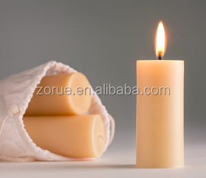 <span class=keywords><strong>Bougie</strong></span> de pilier de <span class=keywords><strong>cire</strong></span> <span class=keywords><strong>d</strong></span>'<span class=keywords><strong>abeille</strong></span> jaune pur dans le cylindre emballé dans le sac - Product Image 2