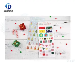 Top sales quality assurance pvc home decorative christmas stickers customized logo sticker label