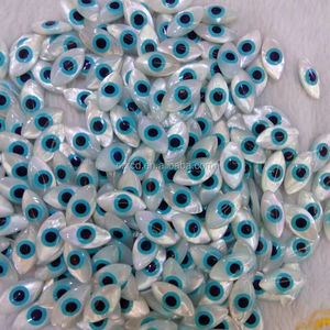 Concha de perlas de <span class=keywords><strong>la</strong></span> <span class=keywords><strong>madre</strong></span> de los ojos del diablo, piedras preciosas naturales, ojo turco - Product Image 2