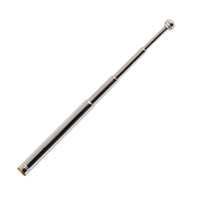 Antenne radio FM miniature télescopique de différentes sortes, vente en gros d'usine, personnalisable, pour radio, Chine TKTA014 CN;GUA, filetage 122 mm 6 mm