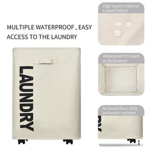 Đồ Sắp Xếp Góc Phòng Tắm Túi Đựng Quần Áo Bằng Polyester Có Thể Gập Lại Tiết Kiệm Không Gian Túi Đựng Quần Áo Bẩn Giặt Đồ - Product Image 4
