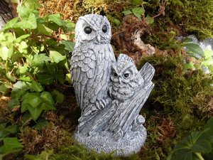 Yüksek Kaliteli Yaşam Boyutu Fiberglas Reçine Baykuş Heykel Hayvan