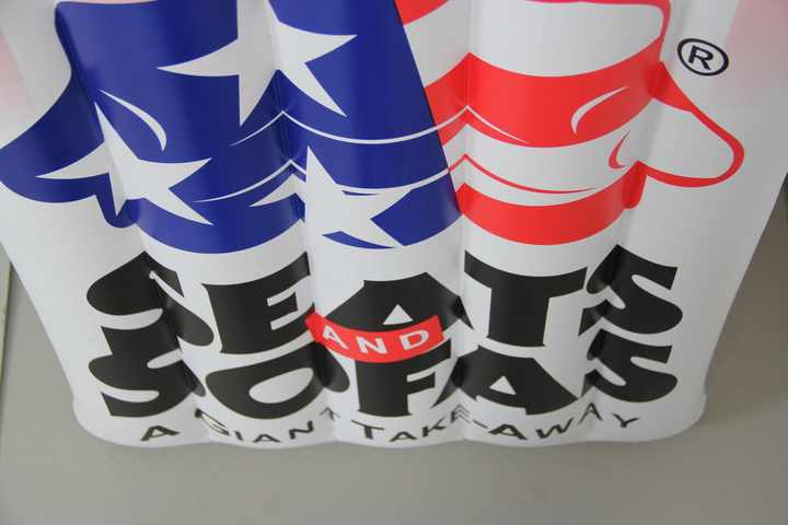 Custom Logo Printed Inflatable Pool Float Mattress with Flag Design Water Mattress for Advertising Promotion