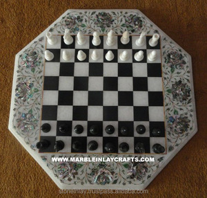 <b>Chess</b> Design Dinning <b>Table</b> Top - Product Image 1