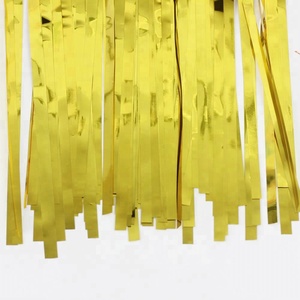 Commercio all'ingrosso di Grandi Dimensioni <span class=keywords><strong>Oro</strong></span> <span class=keywords><strong>Argento</strong></span> Festa di Nozze Sfondo Parete Frangia Foglio di Tinsel Tenda - Product Image 5
