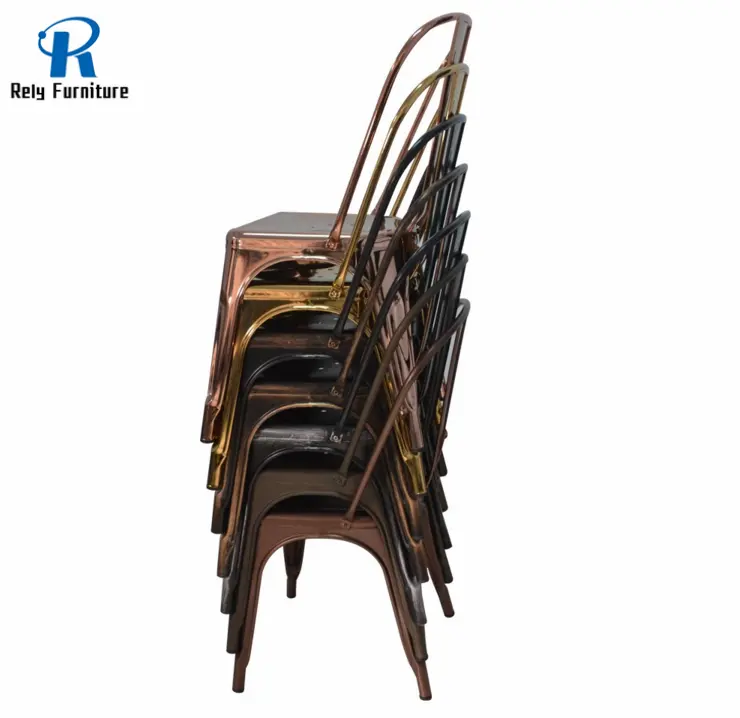 أفضل سعر الحديد الحديثة تصميم خمر الصناعية الطعام كرسي معدني