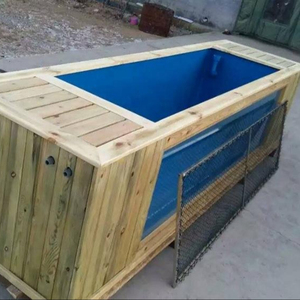 Aquarium <span class=keywords><strong>koi</strong></span> étang FRP aquarium en fibre de verre avec fenêtre de visualisation et salle de filtration latérale - Product Image 5