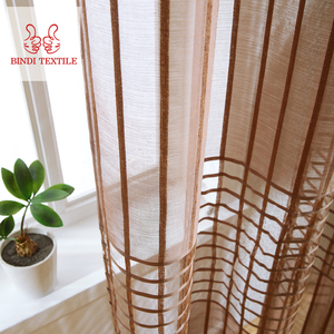 Chine Produits Maison CSA003 Impression <span class=keywords><strong>Voile</strong></span> de Lin Rideau <span class=keywords><strong>Fenêtre</strong></span> - Product Image 4