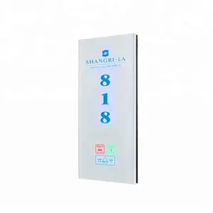 IN GRADO di albergo Elettronico Doorplate, numero di stanza LED digital display con Touch Control numero m