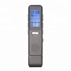 V25 profesional 8 GB memoria USB flash drive de disco recargable micro oculto audio digital grabadora de voz del negro - Product Image 1