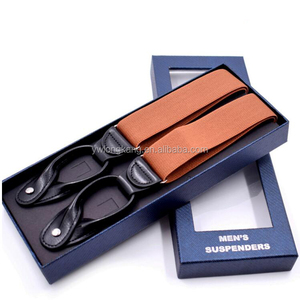 Bretelles plates à boutons en Y LK LK-SP706 tendance avec attaches en cuir microfibre <span class=keywords><strong>pour</strong></span> hommes et femmes, usage quotidien - Product Image 1