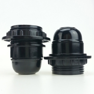 Bakelite Bóng Đèn Ổ Cắm Cổ Điển Ánh Sáng Chủ Nhựa Giữ Đèn E27 Đen Trắng - Product Image 2