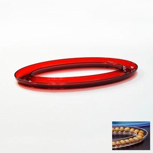 Plats de service à l'olive en forme de bateau en acrylique - Product Image 3