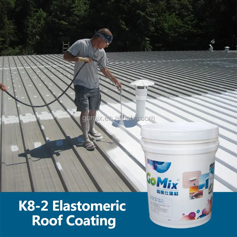 Metal and Concrete Roof Elastomeric Roof Paint K8-2 Liquid Roof Coating