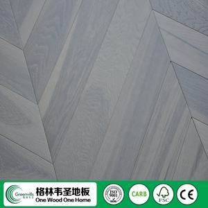Sản Phẩm Mới Được Tùy Chỉnh, Màu Đá Vôi Chevron, Sàn Gỗ Sồi Sàn Herringbone - Product Image 2
