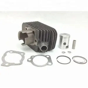 46.5 Mm Bor CIAO Px 50CC 10 Mm Pin Cylinder Kit untuk Sepeda Motor Suku Cadang Mesin dengan Blok Silinder Piston Cincin gasket Bor 10 Mm Pin