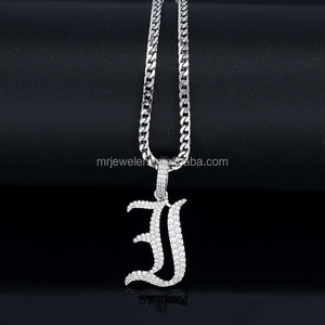 La srta. colgante de collar de joyería letras del alfabeto inglés antiguo colgante - Product Image 4