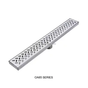 Stainless Steel Linear Shower Drain floor trap bathroom with horizontal drain wholesale customized factory making outside drain
