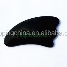 di alta qualità 5 pezzi nero corno di bufalo gua sha bordo raschiare terapia medicina tradizionale cinese massaggiatore regalo strumento di massaggio - Product Image 3