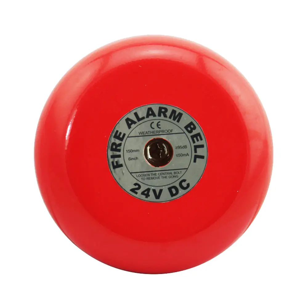 Fire building security system 220V manual fire alarm bell/warning fire alarm 8 inch bell