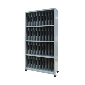 Classeur de livres en acier, armoire avec roulettes, bureau professionnel - Product Image 1