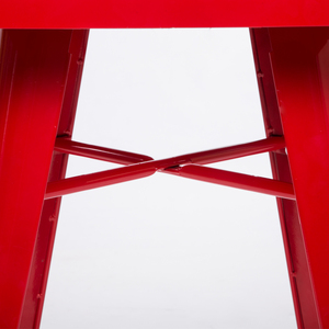 Commercio all'ingrosso di disegno moderno ristorante in <span class=keywords><strong>stile</strong></span> <span class=keywords><strong>industriale</strong></span> rosso tavolo da caffè in metallo