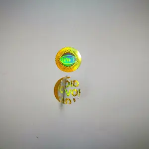 Anti-counterfeiting laser die cut vinyl hologram sticker in roll