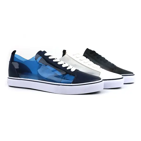 PVC supérieur à lacets hommes chaussures de skate bateau baskets chaussures décontractées vulcanisées