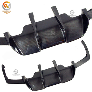 실제 탄소 섬유 리어 범퍼 립 디퓨저 V 스타일 M6 F06 F12 F13 2014 새로운 조건 - Product Image 6