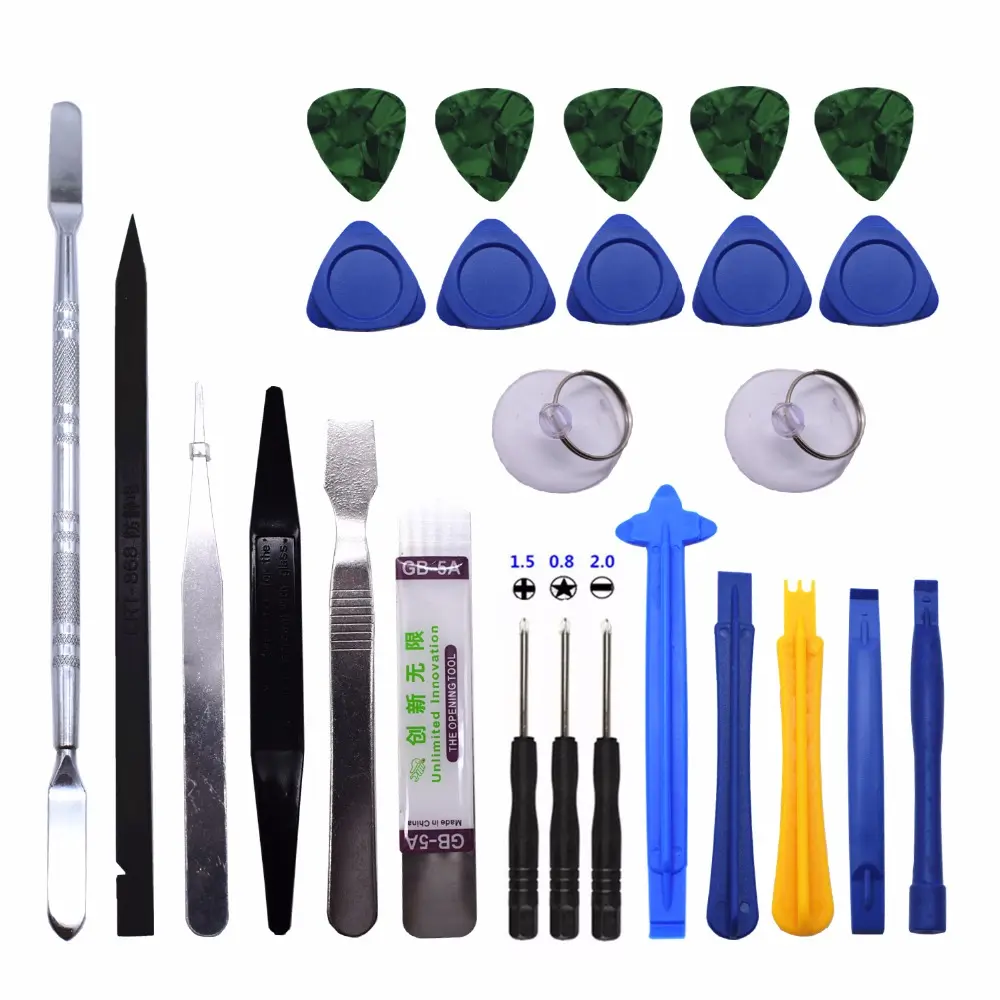 26 in 1 Mobile Phone Repair Tools Kit Spudger Pry Opening Tool Screwdriver Set for iPhone iPad Samsung Cell Phone Hand Tools Set